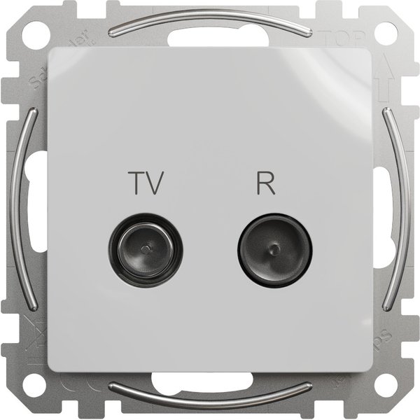 Toma tv/fm new sedna interm 7 db aluminio schneider