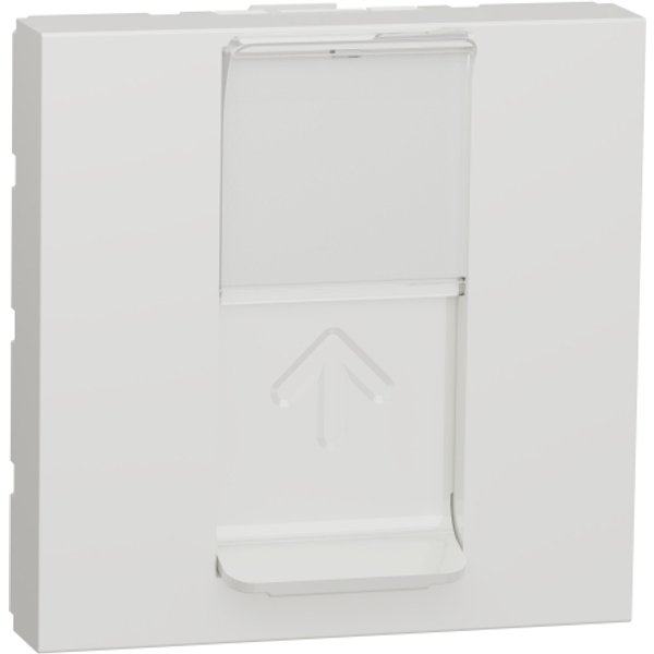 Toma teléfono rj45 cat.5e utp 2 módulos new unica blanco polar schneider
