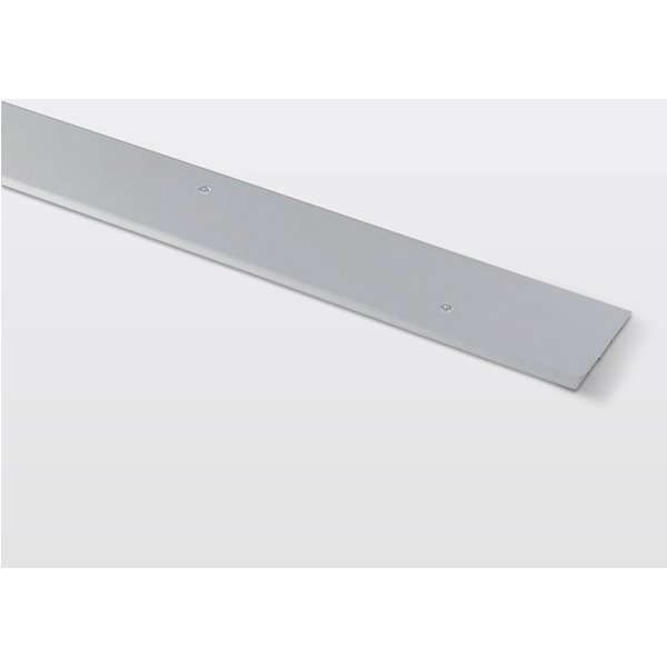 Perfil de unión curvo aluminio 93 x 10 cm cromo mate