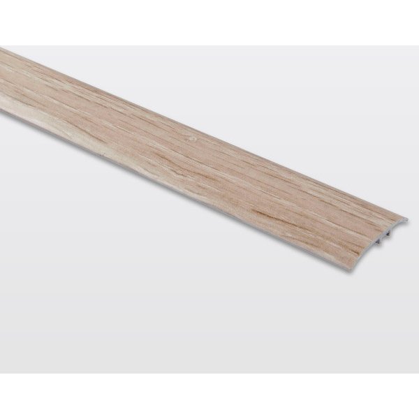 Perfil de unión plano aluminio "decor200" 180 x 3,7 cm madera