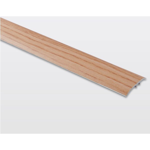 Perfil de unión plano aluminio "decor245" 93 x 3,7 cm madera