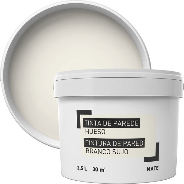 Pintura para paredes blanco roto 2,5 l