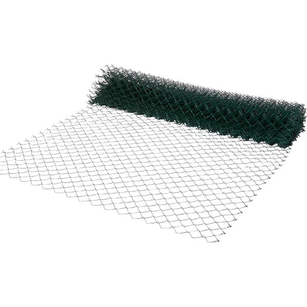 Malla de simple torsión plastificada 1,5 x 20m - hueco 50 x 50mm blooma
