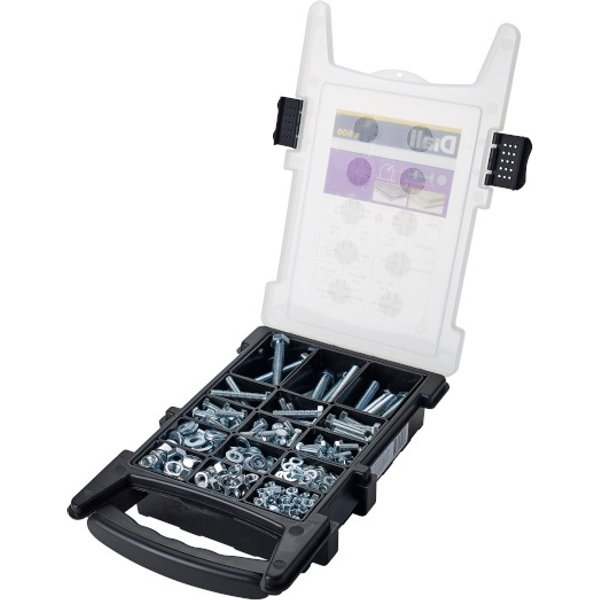 Juego de tornillos métricos hex diall 500 uds