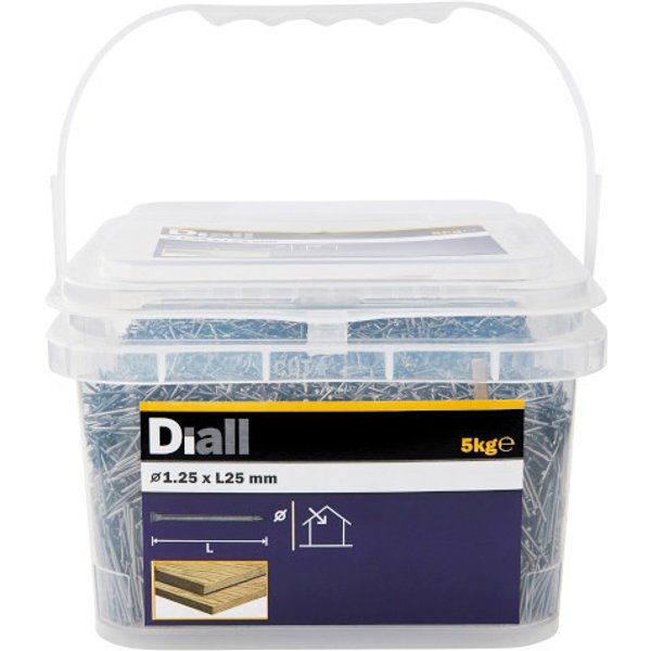 Clavo cabeza perdida 1,25x25 mm diall 5 kg