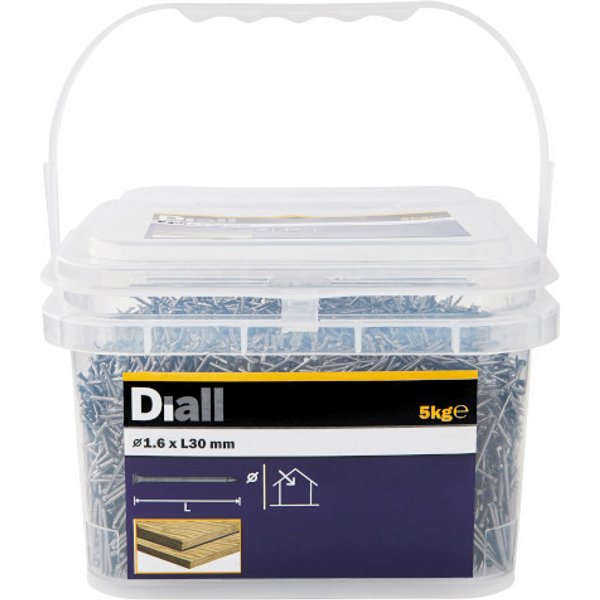 Clavo cabeza perdida 1,6x30 mm diall 5 kg