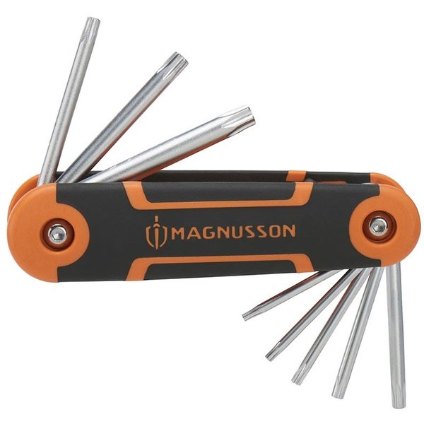 Juego 8 llaves torx plegables magnusson