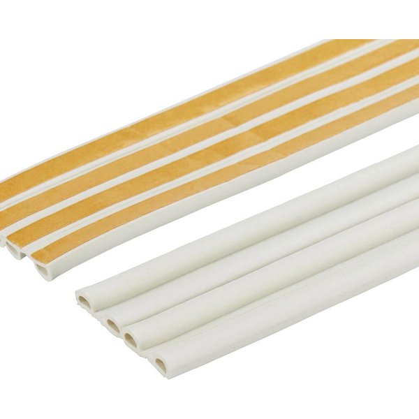Burlete caucho perfil p 5,5 mm x 24 m diall blanco