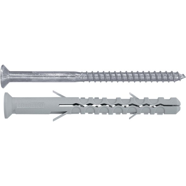 Pack 6 tacos largo con tornillo torx diall 10 x 120 mm