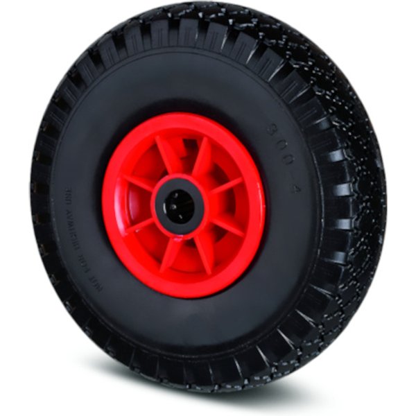 Rueda de goma maciza roja ø 26 cm