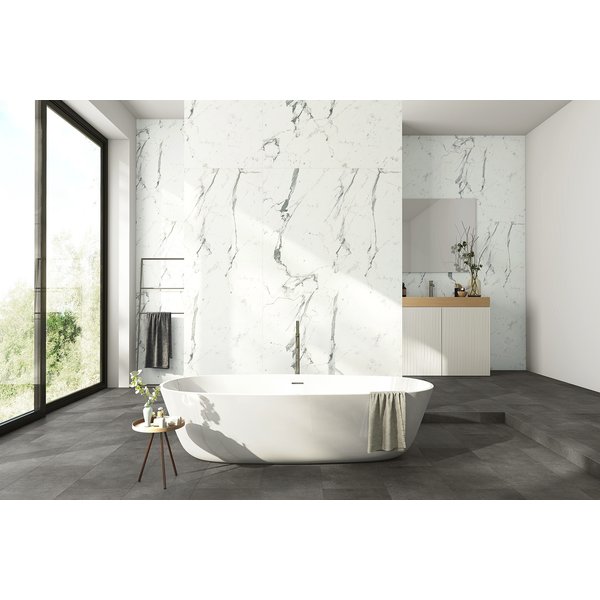 Revestimiento de pared decorativo carrara 255x120x0,3cm ceramin tiles