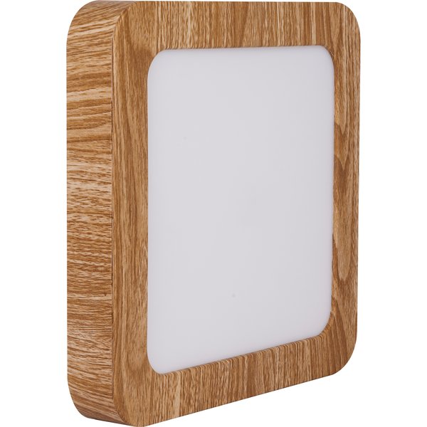 Downlight led cuadrado efecto madera 22cm allinone