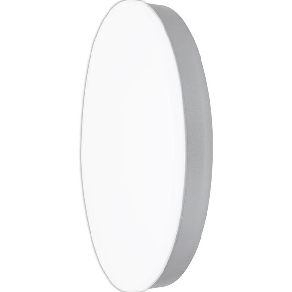 Plafón led redondo cromo 40cm 25w