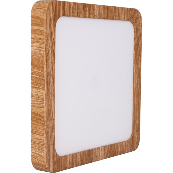 Downlight led cuadrado efecto madera 30cm allinone