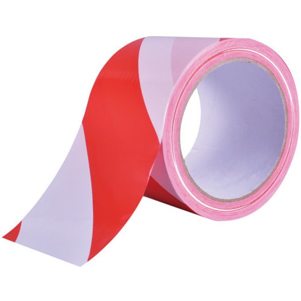 Cinta marcaje blanco y rojo 50mm x 33m