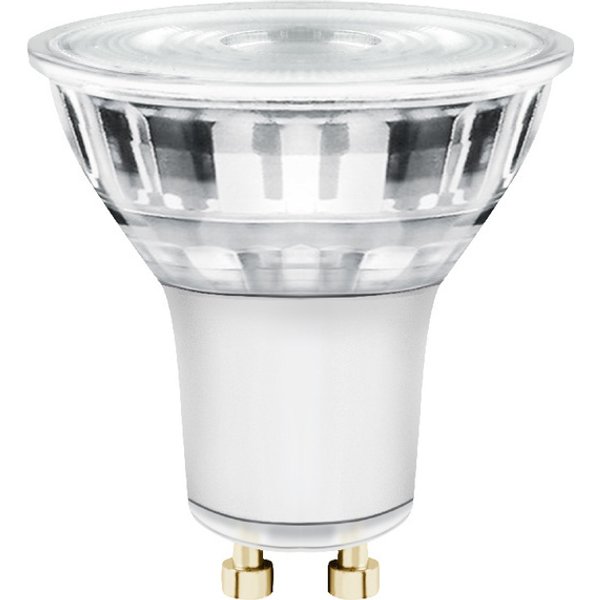 Pack de 3 bombillas led gu10 345lm cristal 3,6w luz cálida