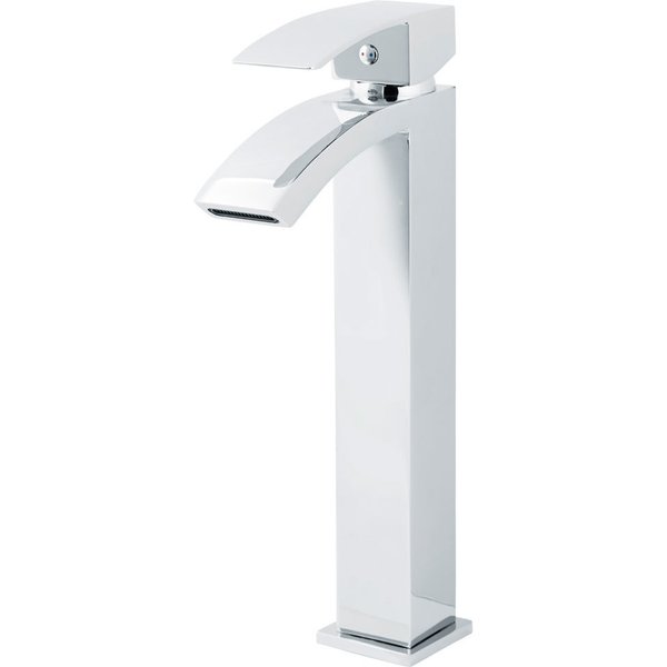 Grifo lavabo caño alto kepez cromado