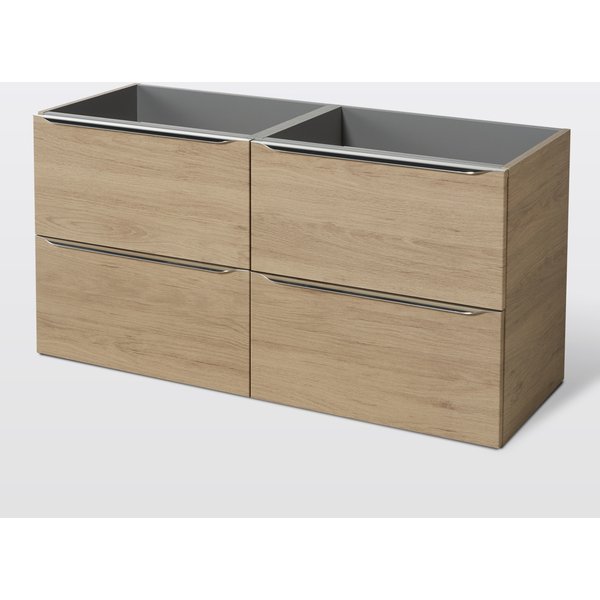 Mueble de baño suspendido idalie color roble 120x45cm
