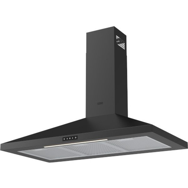 Campana extractora auto connect negra 90 cm cooke & lewis