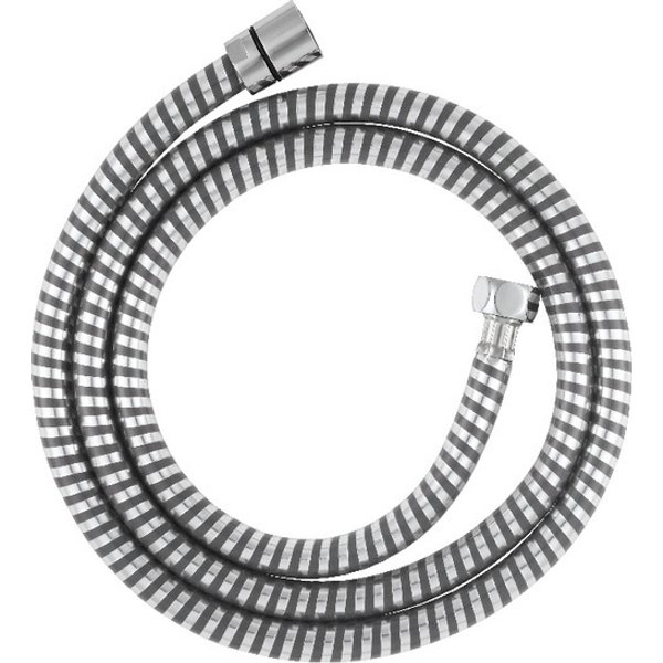 Flexo de ducha de pvc gris / plateado 1,5 m