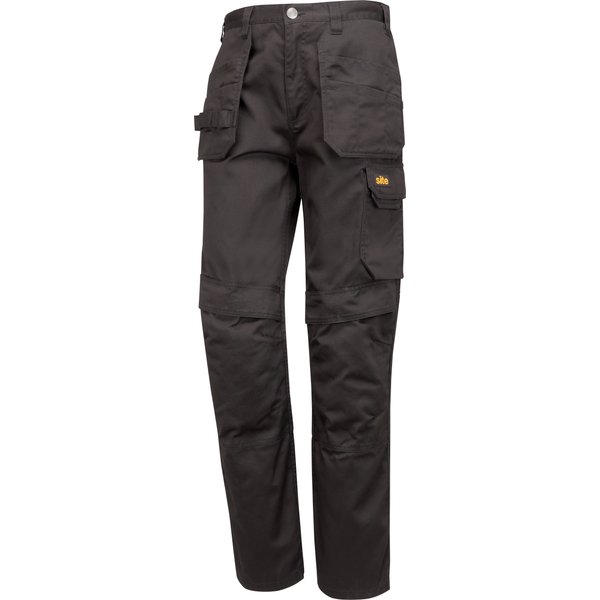 Pantalón sember con bolsillos negro talla 40 site