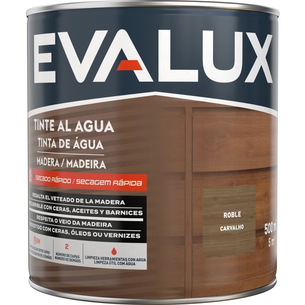 Evalux tinte agua madera roble 500ml