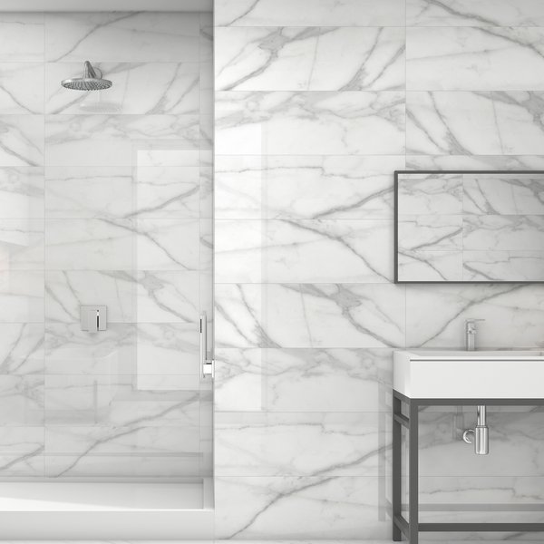 Revestimiento pasta blanca leah blanco 30x90 cm cooke & lewis