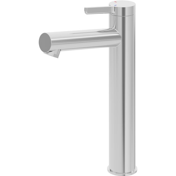 Grifo lavabo caño alto con aireador odalia cromo