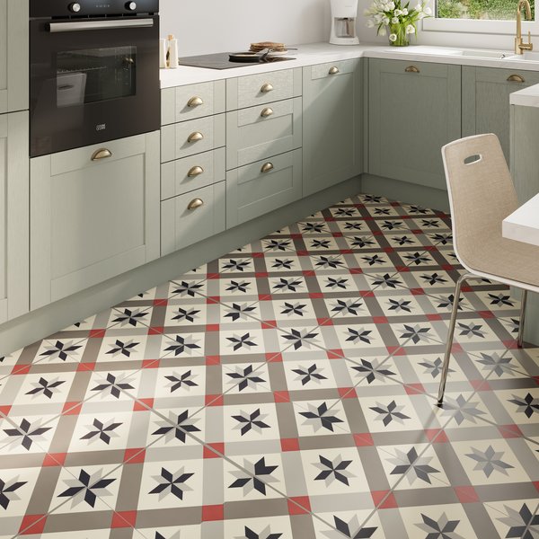 Suelo vinílico pvc click mosaico 4mm eliza