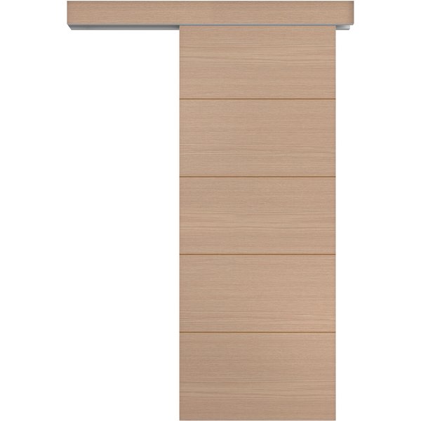 Puerta de interior corredera garban roble miel 72,5 cm