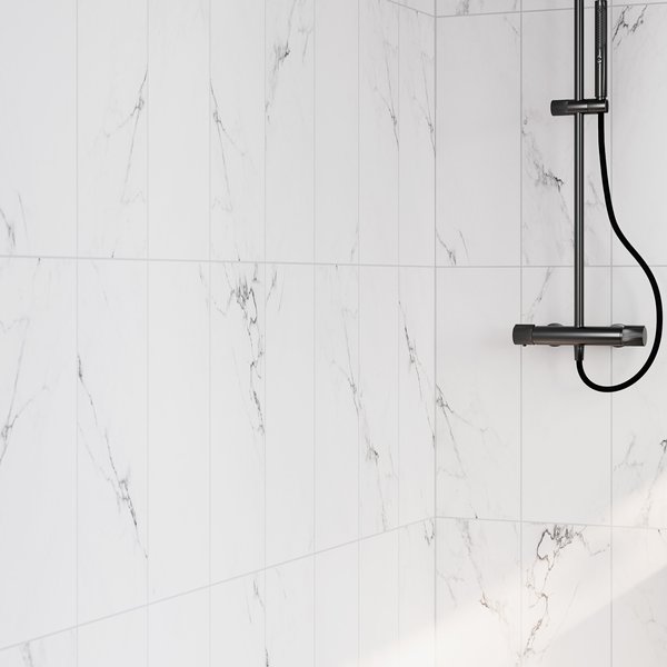 Azulejo cerámico aruma marble blanco 20x60cm