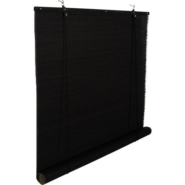 Estor enrollable akapa blind bambú negro 120x180cm