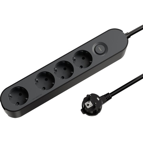 Base múltiple 4 tomas 1.5m con interruptor bodner