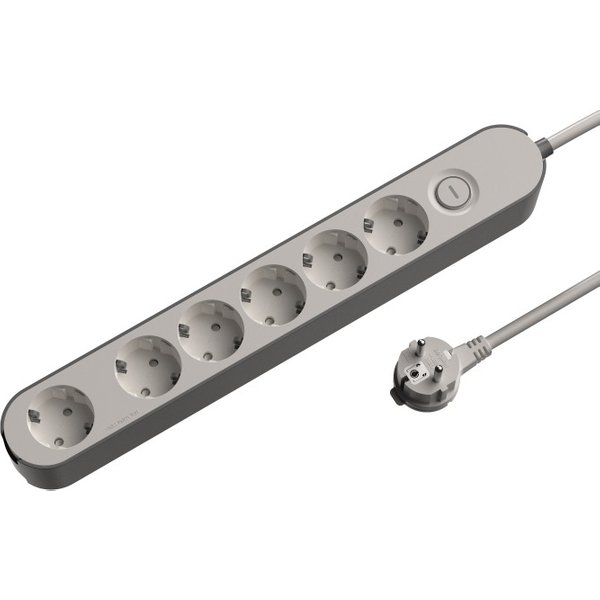 Base múltiple 6 tomas 3m con interruptor bodner
