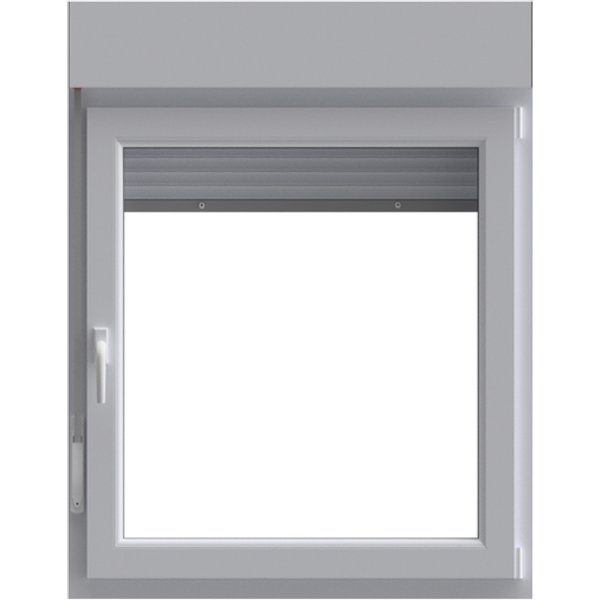 Ventana pvc oscilobatiente persiana derecha 117x80 cm