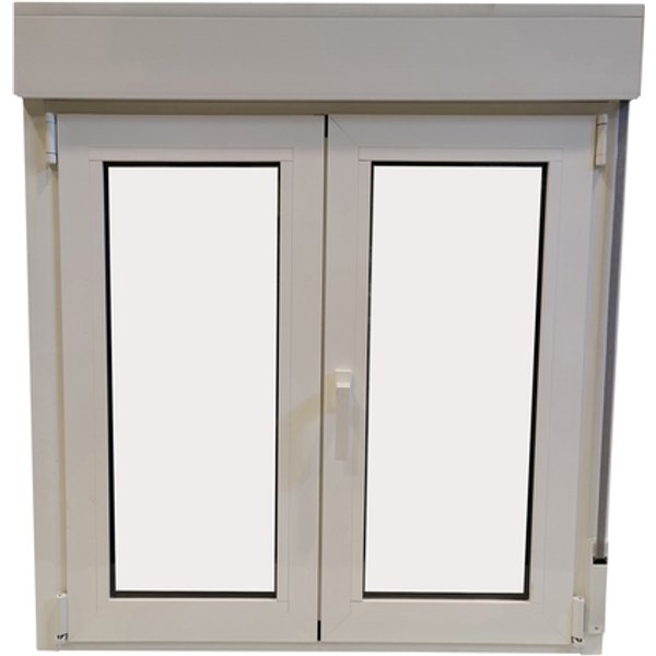 Ventana de aluminio practicable persiana 116x100cm