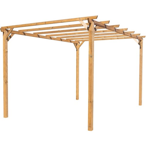Pérgola de madera harmala 3x4m blooma
