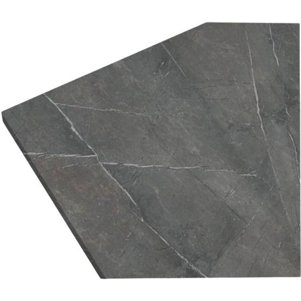 Encimera compacta con superficie hidrófuga doble cara efecto piedra soap y piedra antico 300x60cm