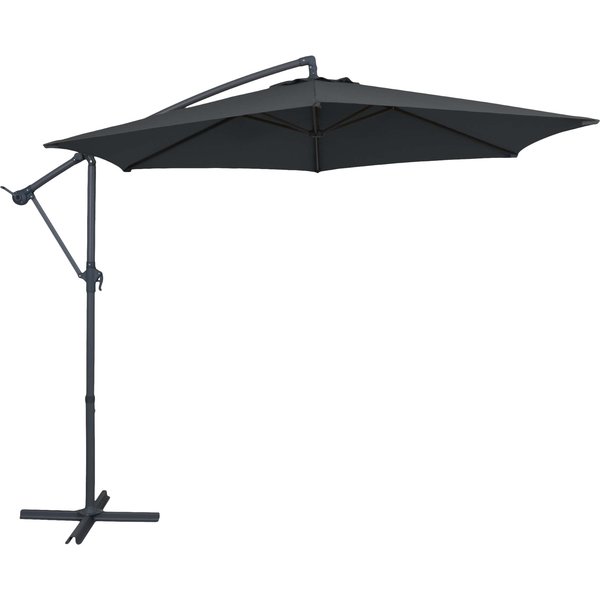 Parasol excéntrico kigali 3m gris