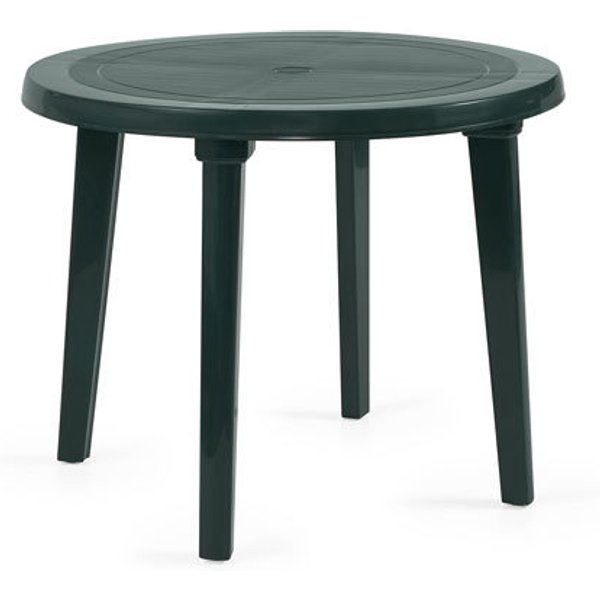 Mesa de jardín redonda ø90cm de polipropileno