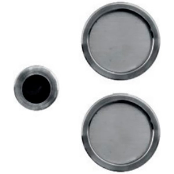 Cazoleta para puerta corredera latón 2 uds