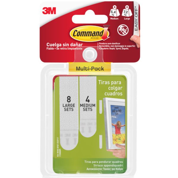Tiras sujeta cuadros multipack 3m