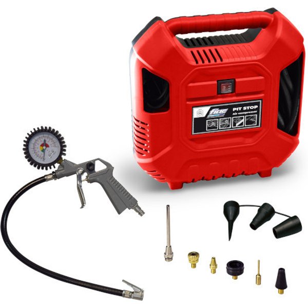 Compresor pit stop 1,5 hp con accesorios fiac
