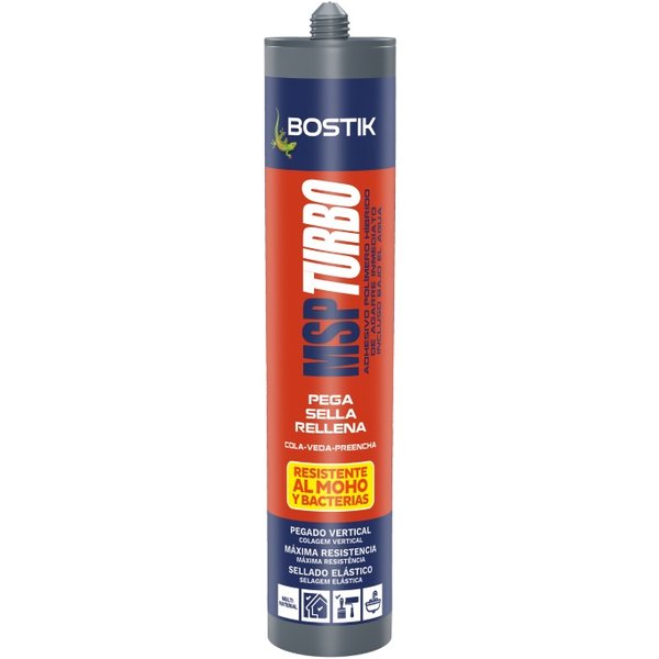 Sellador msp turbo construction blanco cartucho 290ml bostik