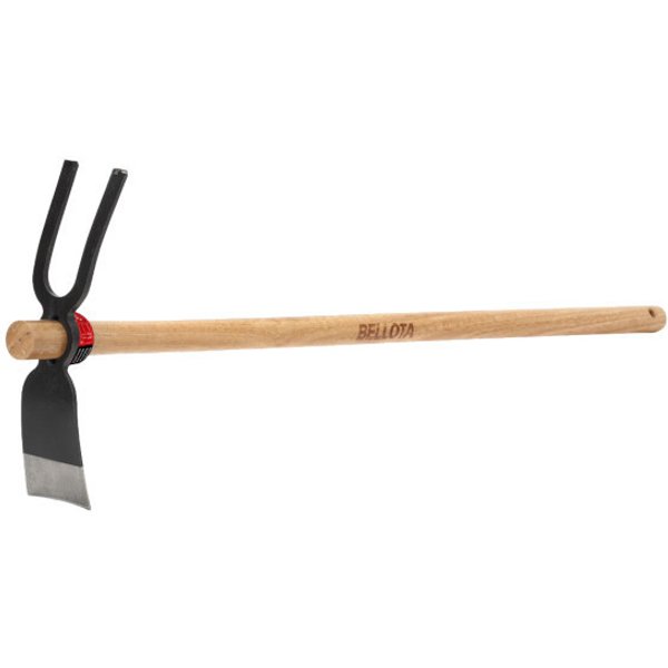 Azada con mango de madera 2 puntas bellota