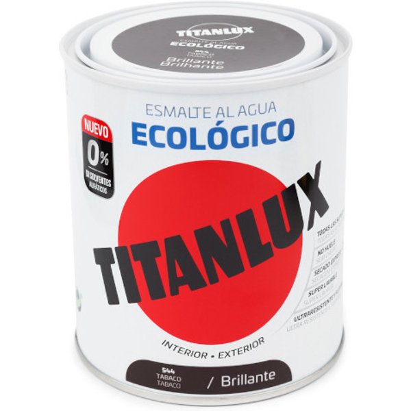 Esmalte titanlux ecológico brillante tabaco 750ml