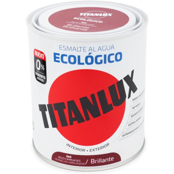 Esmalte titanlux ecológico brillante rojo carruaje 750ml