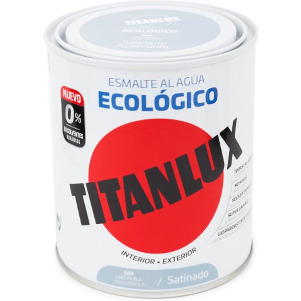 Esmalte titanlux ecológico satinado gris perla 750ml