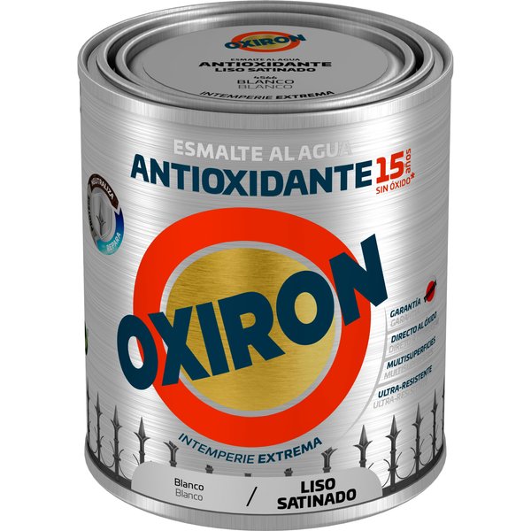 Esmalte antioxidante liso satinado blanco 750ml oxiron