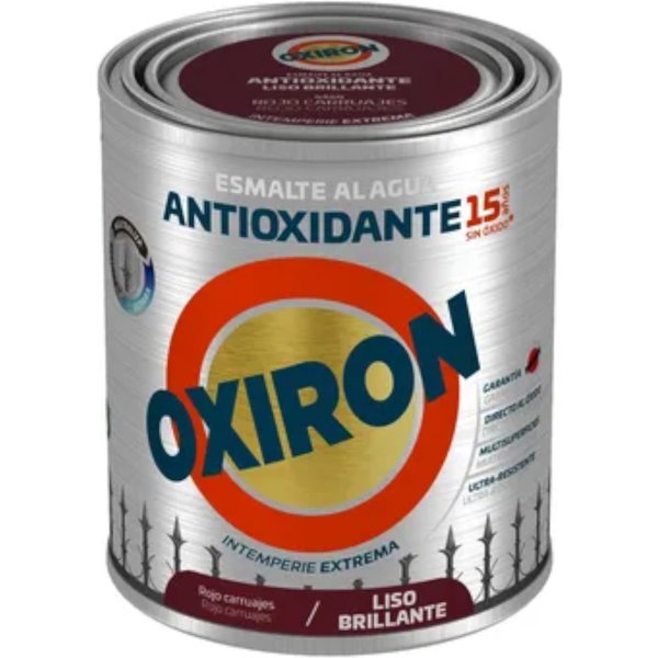 Esmalte antioxidante brillante rojo 750ml oxiron